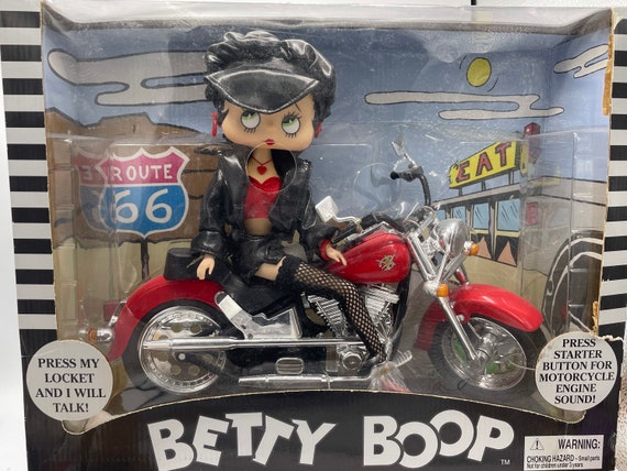 激レア！BETTY BOOP BIKER 1999年製 トーキングドール Gorgeous Collectible Vintage Betty Boop Doll on a Motorcycle Doll