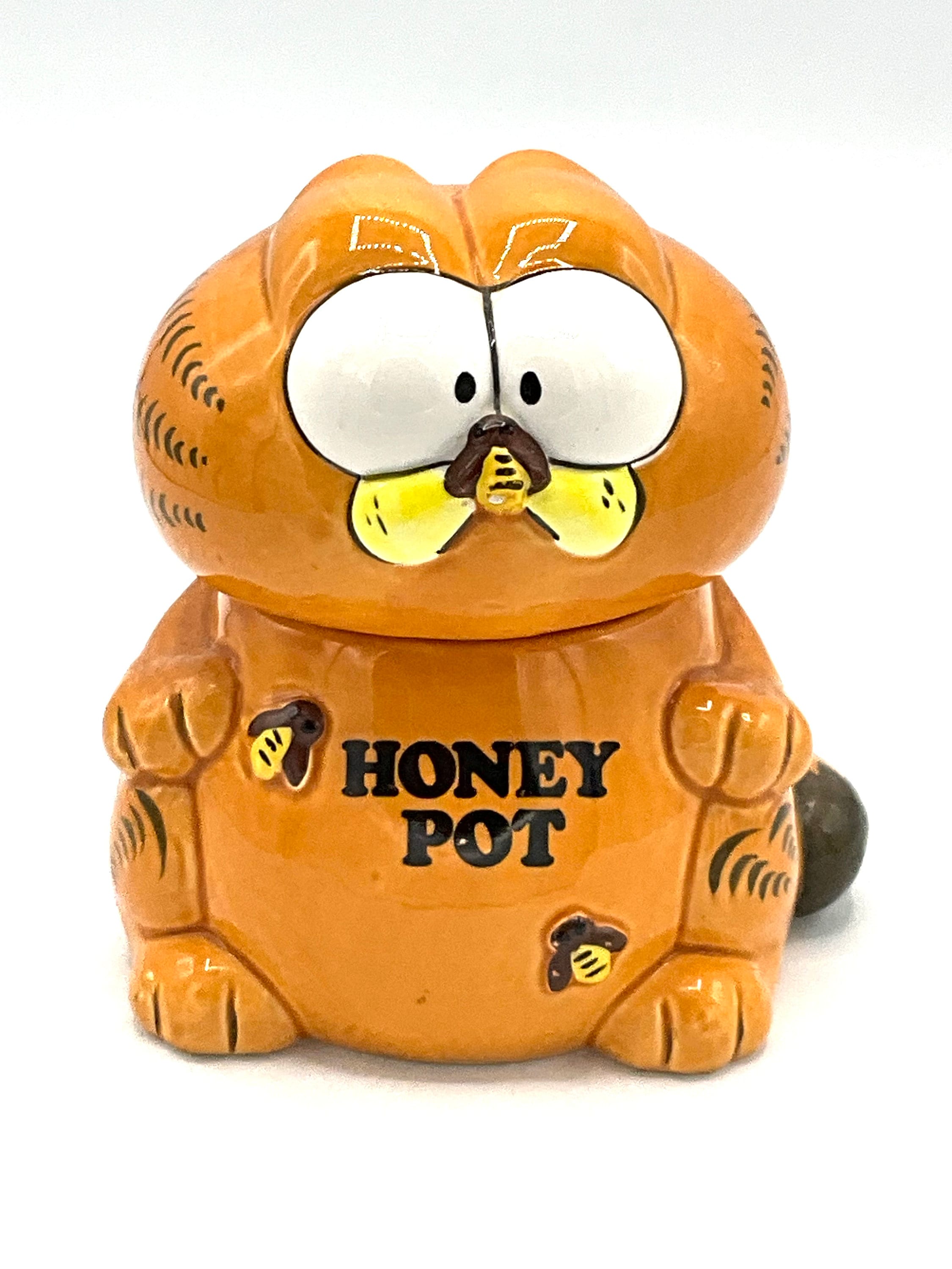 Gorgeous Vintage Garfield as a Honey Pot, Bowl, Cat, Ceramic