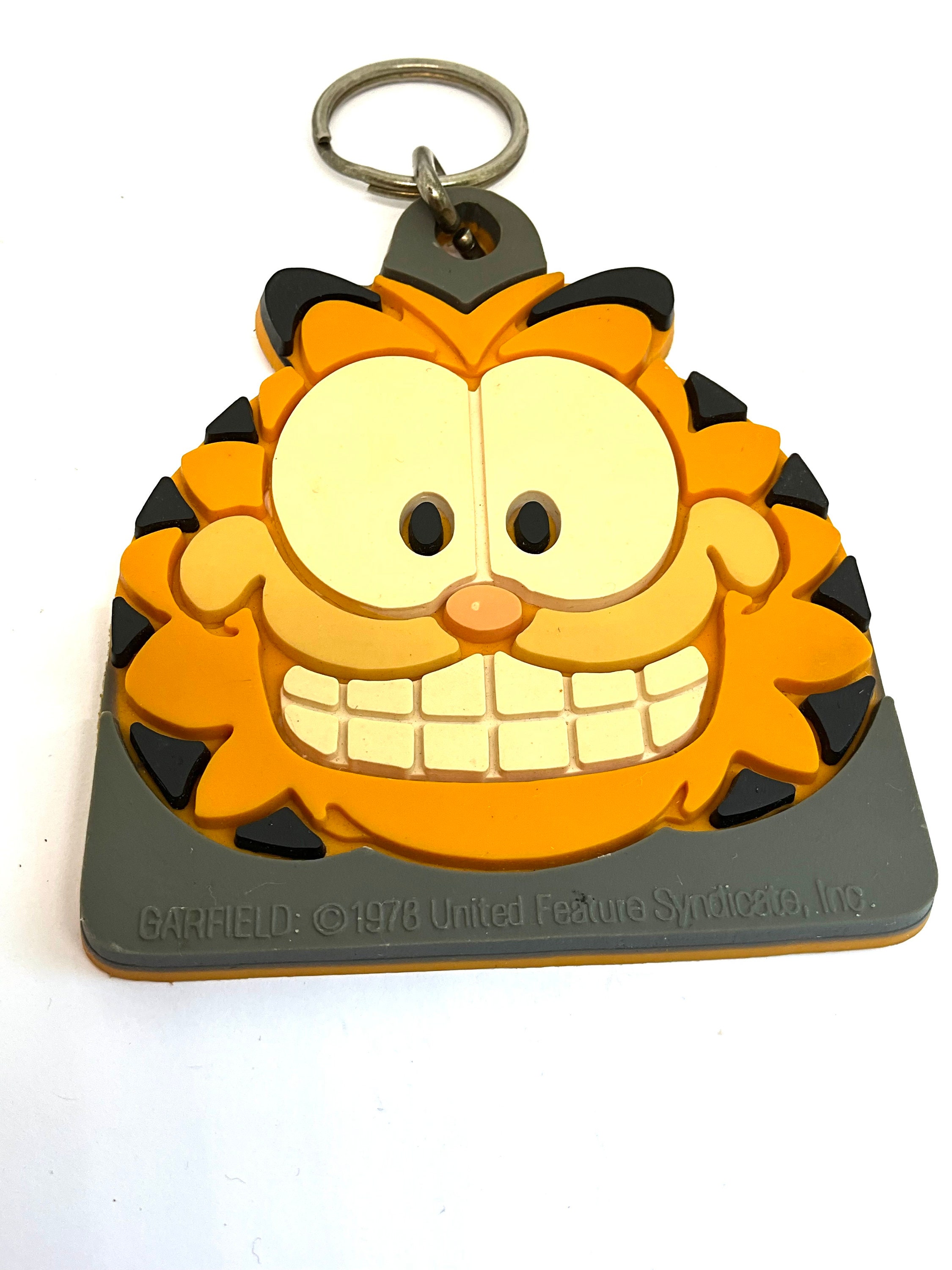 Gorgeous Collectible and Vintage Garfield, Orange, Cat, Keychain