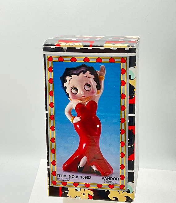 Betty Boop In Red Glitter Dress 29.5 Cm Marilyn Monroe Pose Betty Boop Figurine Betty Boop In Red Glitter Dress 29.5 Cm Marilyn Monroe Pose Betty Boop Figurine