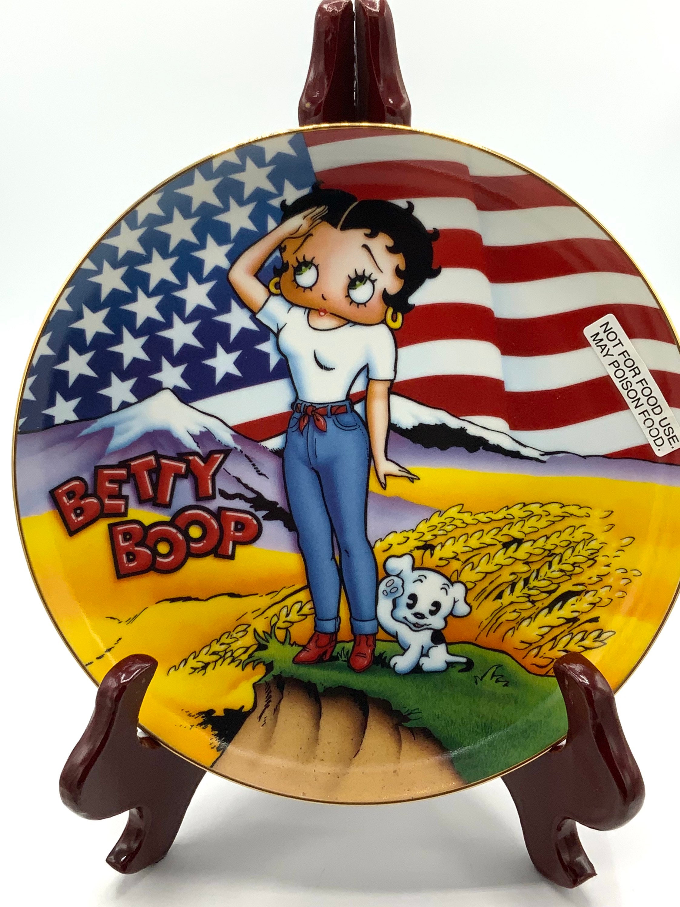 レア　BETTY BOOP Gorgeous Collectible and Vintage Betty Boop Plate, Stars and