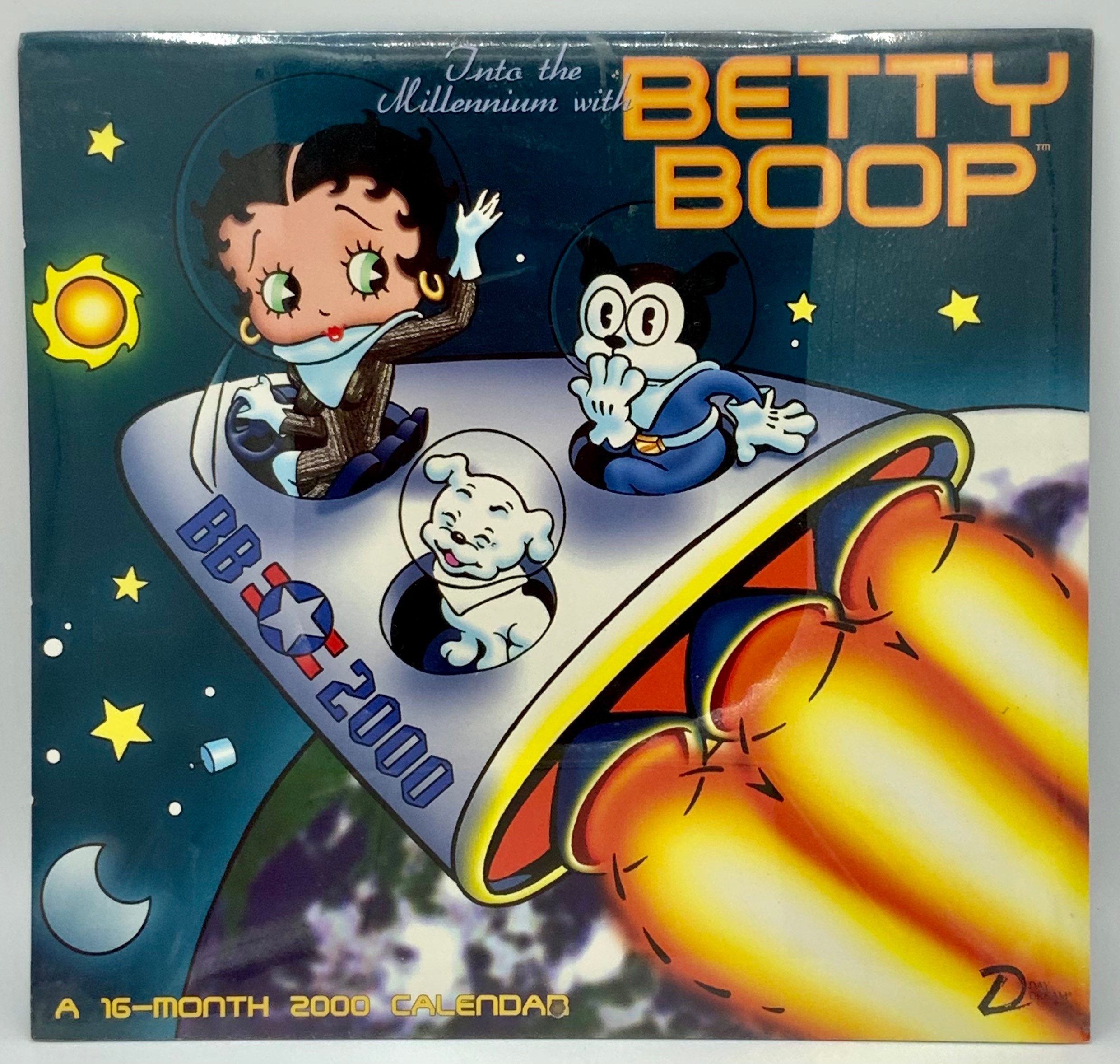Gorgeous Collectible Betty Boop Calendar 2000, Sealed, Never Used