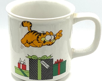 Linda caneca colecionável e vintage do Garfield, café, gato, presentes da Enesco.