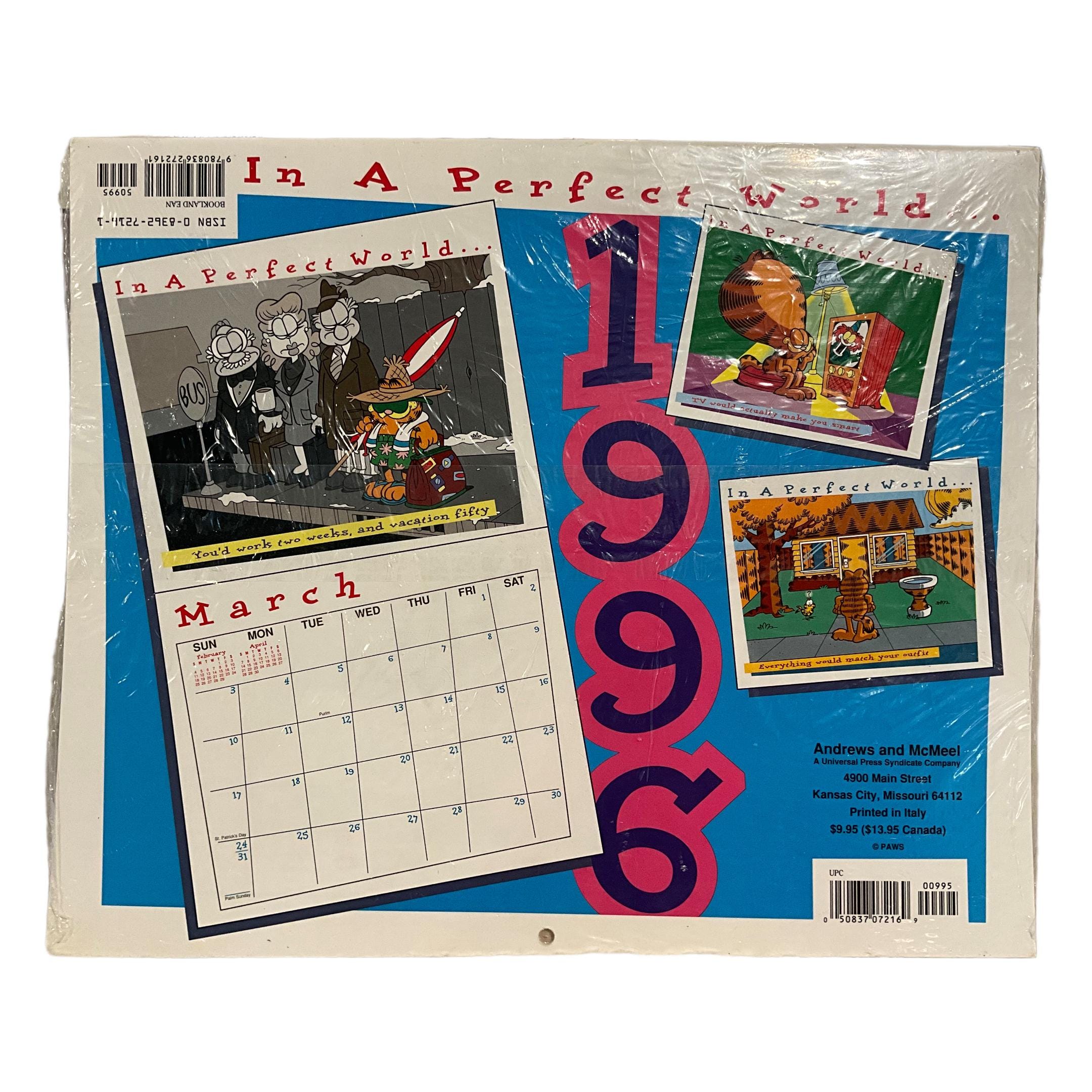 Gorgeous Collectible Garfield Calendar 1996, Sealed in a Perfect