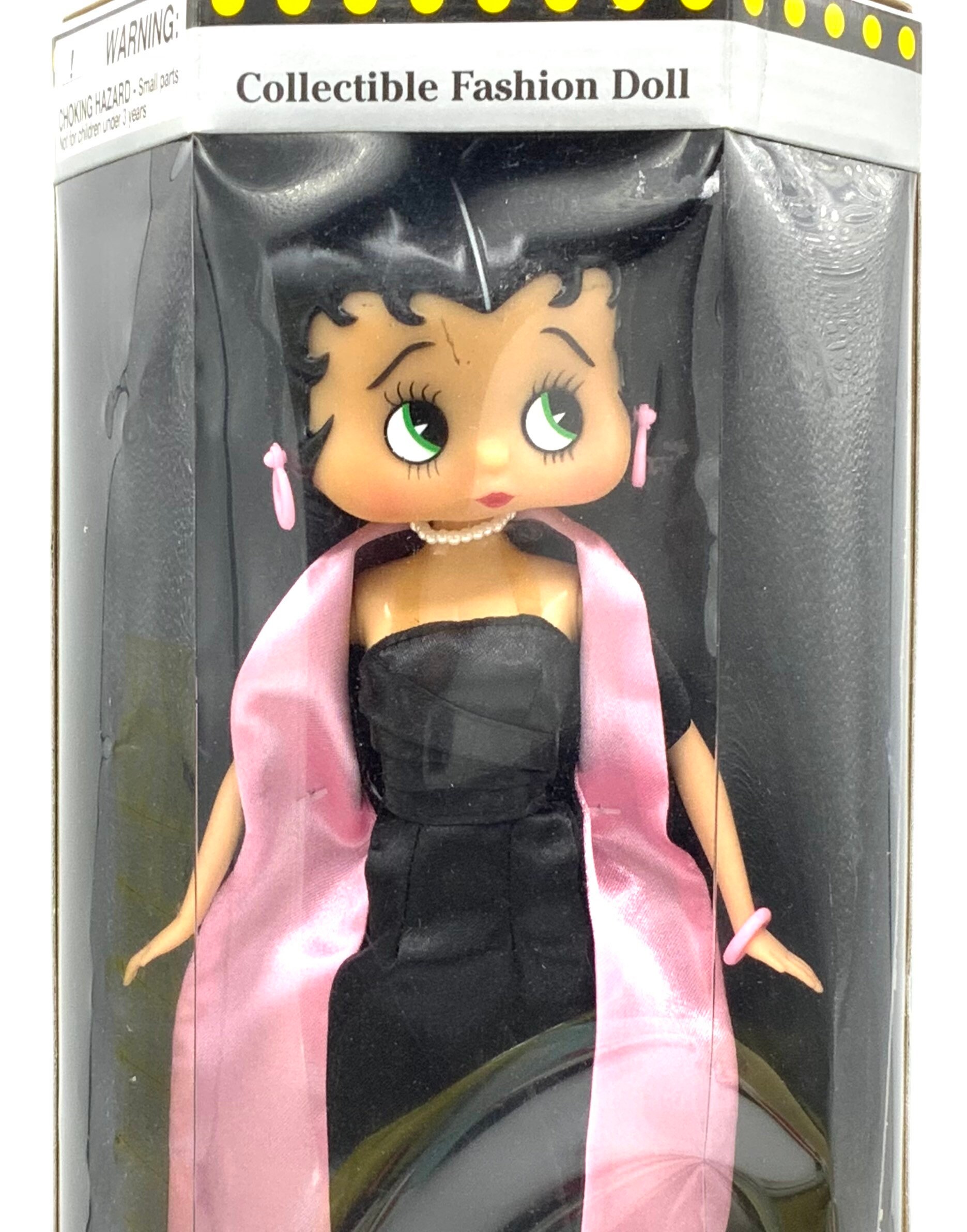 betty boop doll black dress Talking Betty Boop Doll Vintage 1998 12" Doll in Black Starry Dress New in  Box