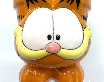 「ENESCO」ガーフィールド　ヴィンテージ　タイル　スタンド Gorgeous Collectible and Vintage Rare Garfield Flower Pot