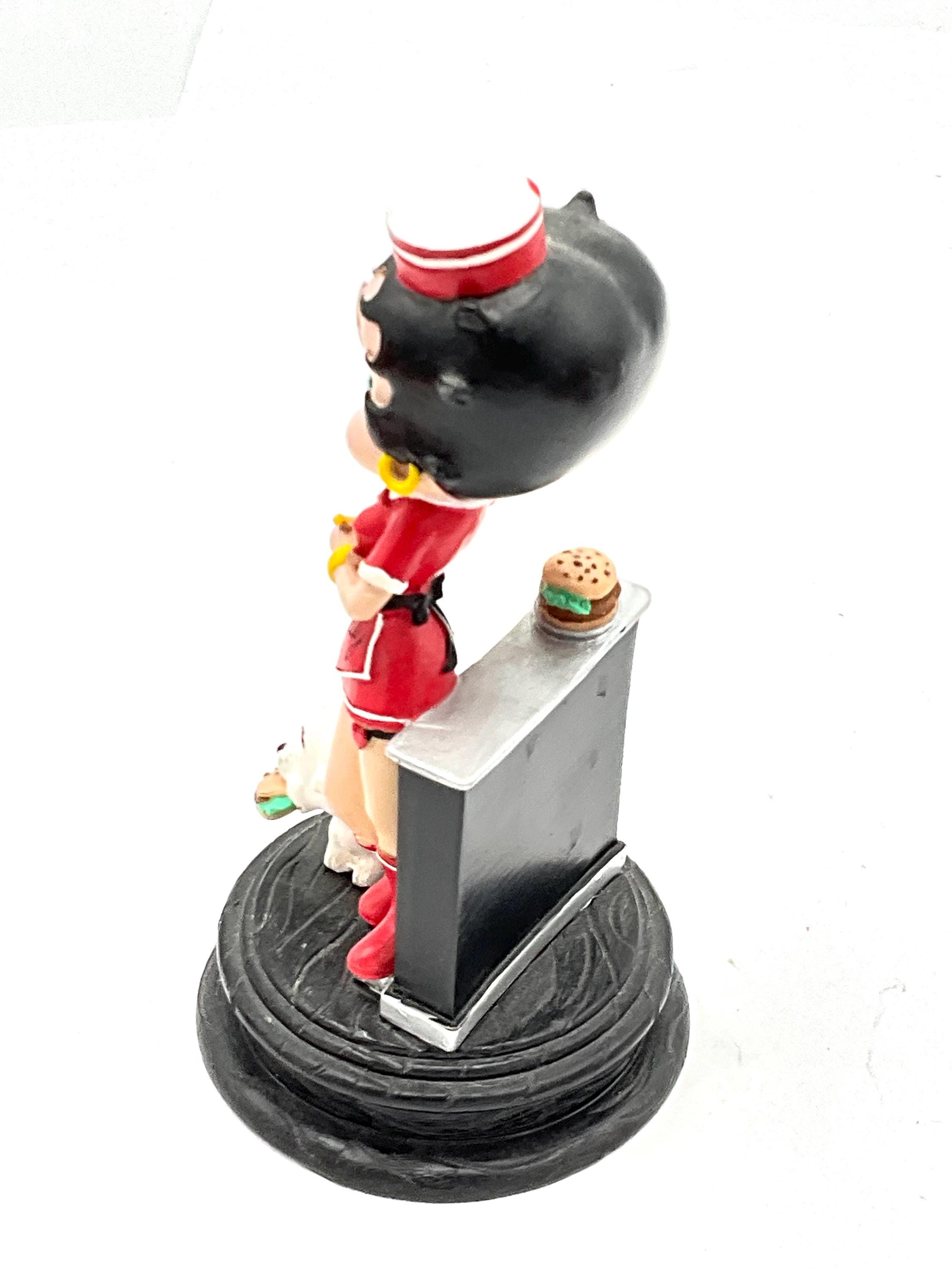 Gorgeous Collectible Betty Boop as Waitress, Figurine With Roller