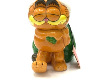 Garfield 1980s Ceramic Cookies Collectable Coin Bank - Garfield