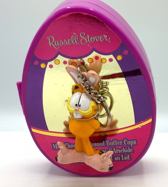Gorgeous Collectible Garfield as Rabbit, Keychain, Figurine, Box