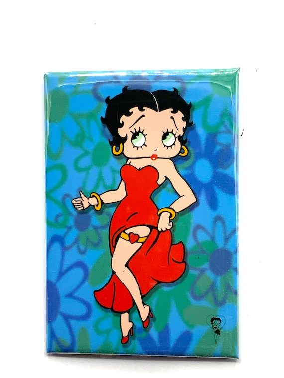 Gorgeous Collectible Betty Boop With Red Dress Magnet. - Etsy