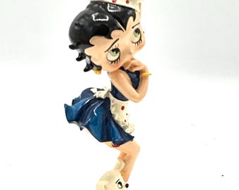Gorgeous Collectible and Betty Boop Figurine as Chef With Blue