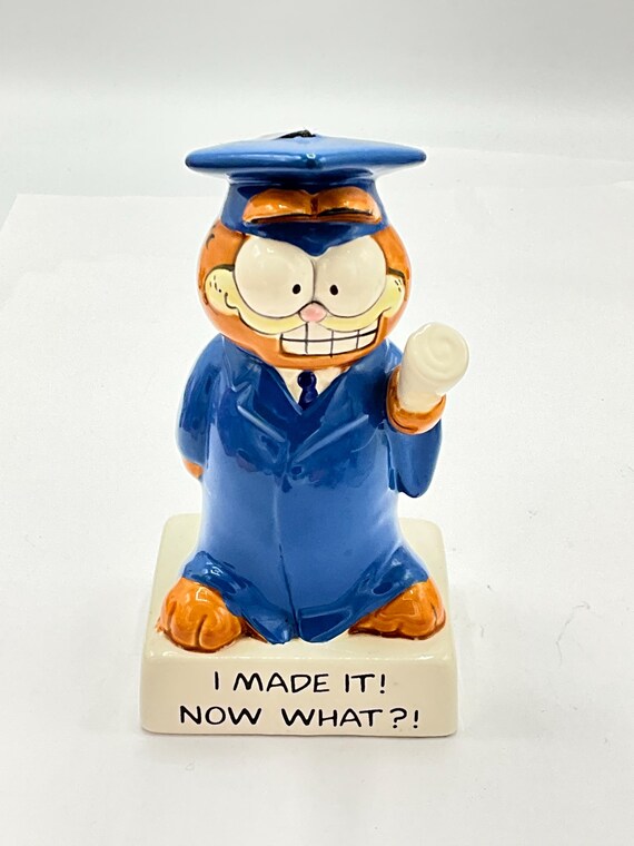 Gorgeous Collectible and Vintage Garfield Graduation Porcelain, I