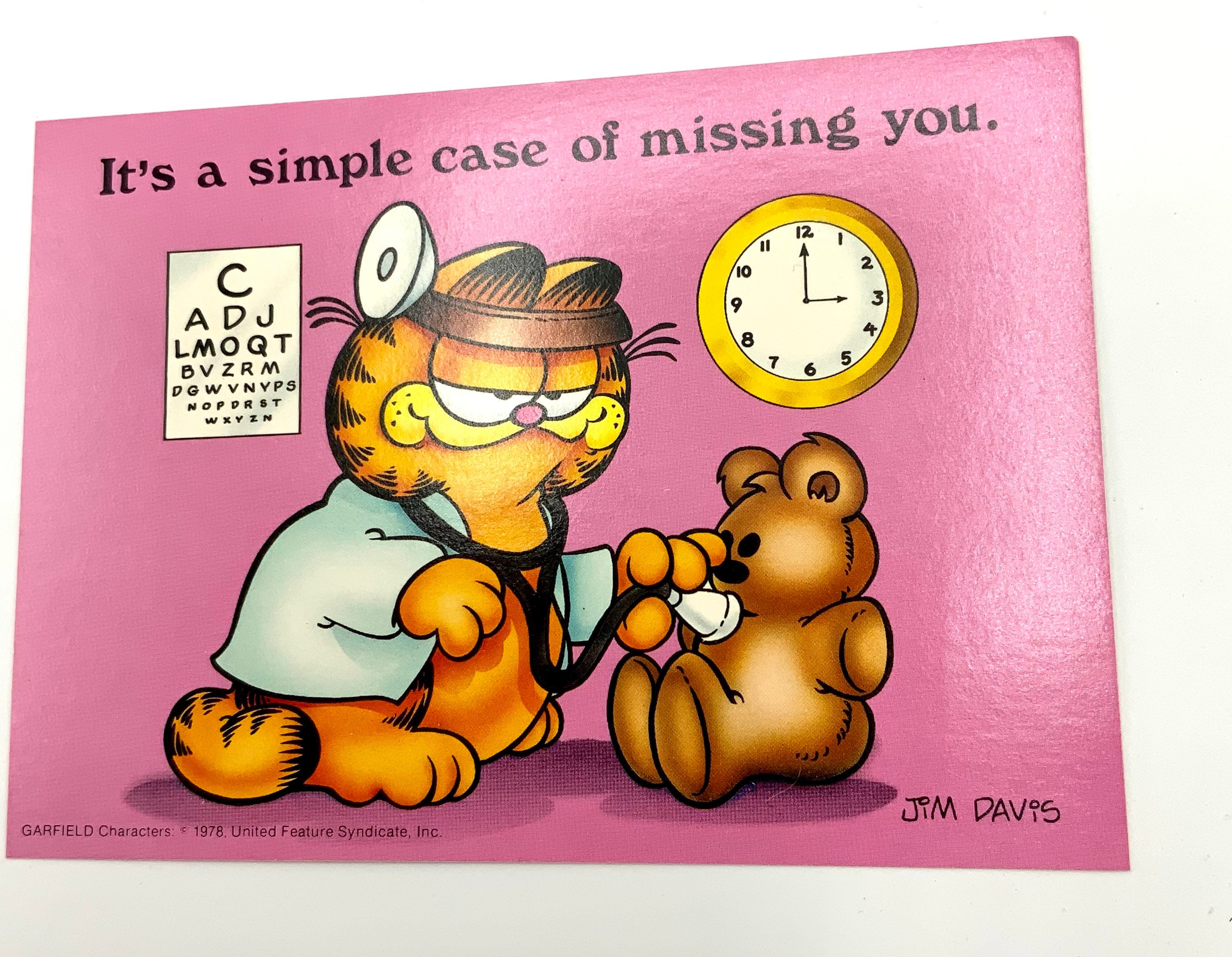 Collectible and Vintage Garfield Post Cards Etsy