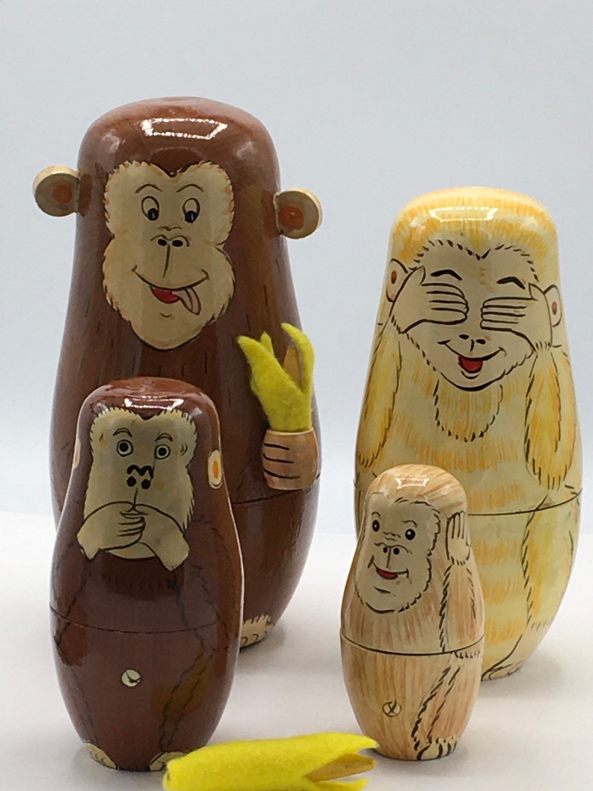 Monkey nesting best sale dolls