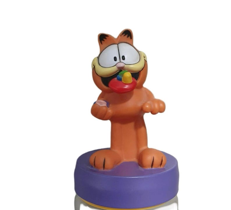 Gorgeous Collectible and Vintage Garfield Lolly Jar Plastic Container ...