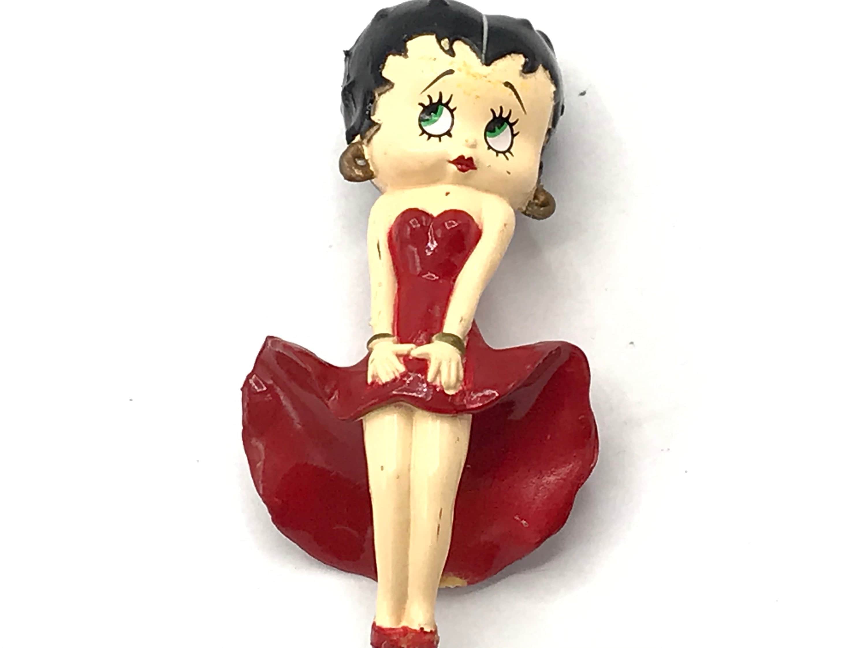 Vintage Betty Boop With Red Dress, Rubber - Etsy