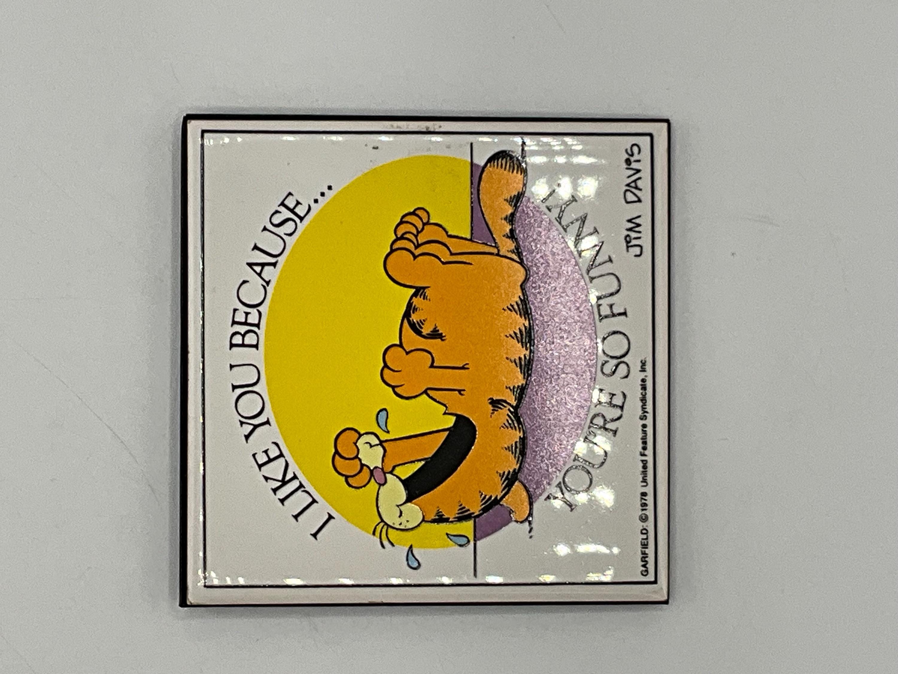 ガーフィールド　陶器　写真立て Gorgeous Collectible and Vintage Garfield Picture Frame Ceramic
