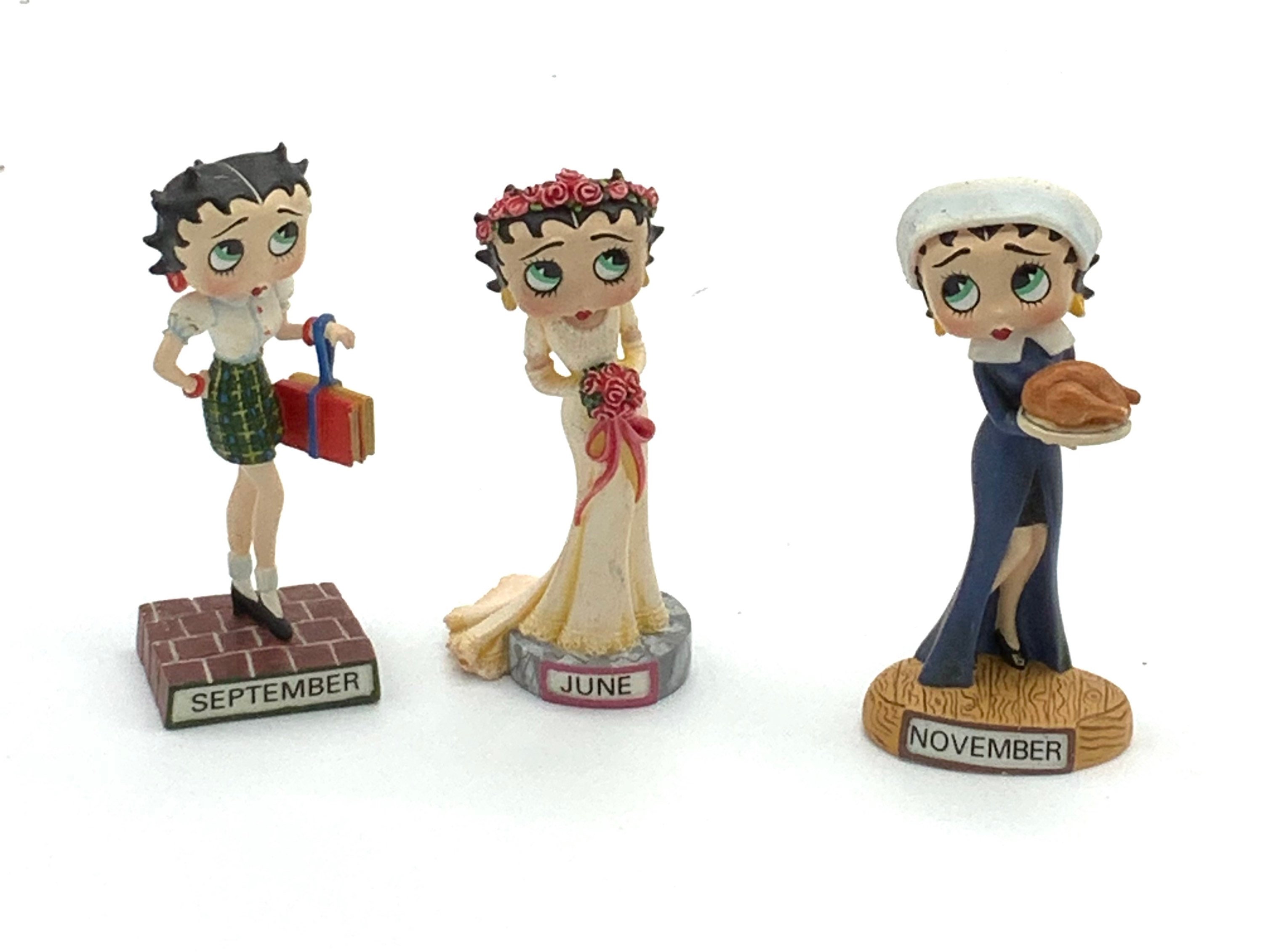 その他 Betty Boop Calendar Girls Figurine April Discontinued Betty Boop Calendar Figurines by Danbury Mint