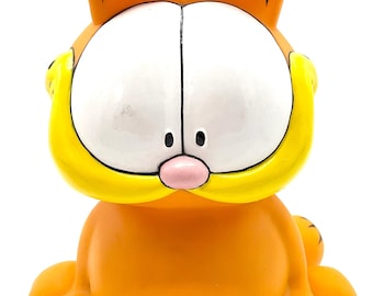 Garfield 1980s Ceramic Cookies Collectable Coin Bank - Garfield