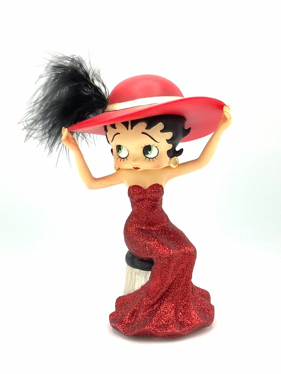 chinese dress ladies Betty Boop Red Dress Retired – Goodies Galore the Betty Superstore main image 1