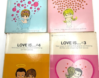 Gorgeous collectible and vintage book of Love is…, by Kim Grove, love.