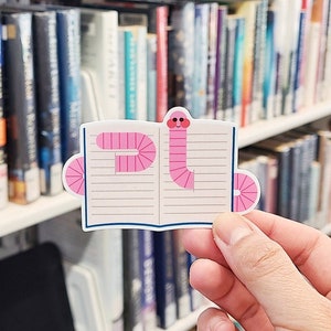 Sticker rat de bibliothèque -