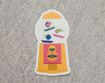 Galaxy Vending Machine Magnet – Cute Space Art, Fridge Decor
