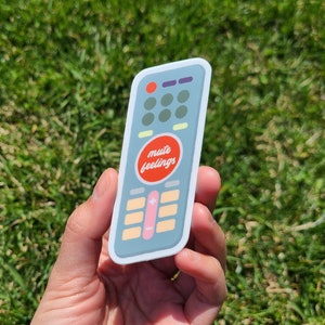 MUTE FEELINGS - Water bottle sticker, stickers for hydroflask, laptop stickers, vinyl stickers, cute stickers, waterproof stickers