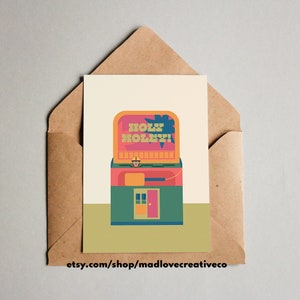 Carte de voeux drôle Holy Moley - OMG oh wow carte pour toutes les occasions, carte originale pour les amateurs de jeux d'arcade aux couleurs vives, amusante carte vierge surprise A2
