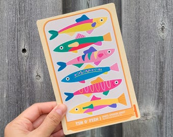 Tin O' Fish Vinyl Sticker Sheet