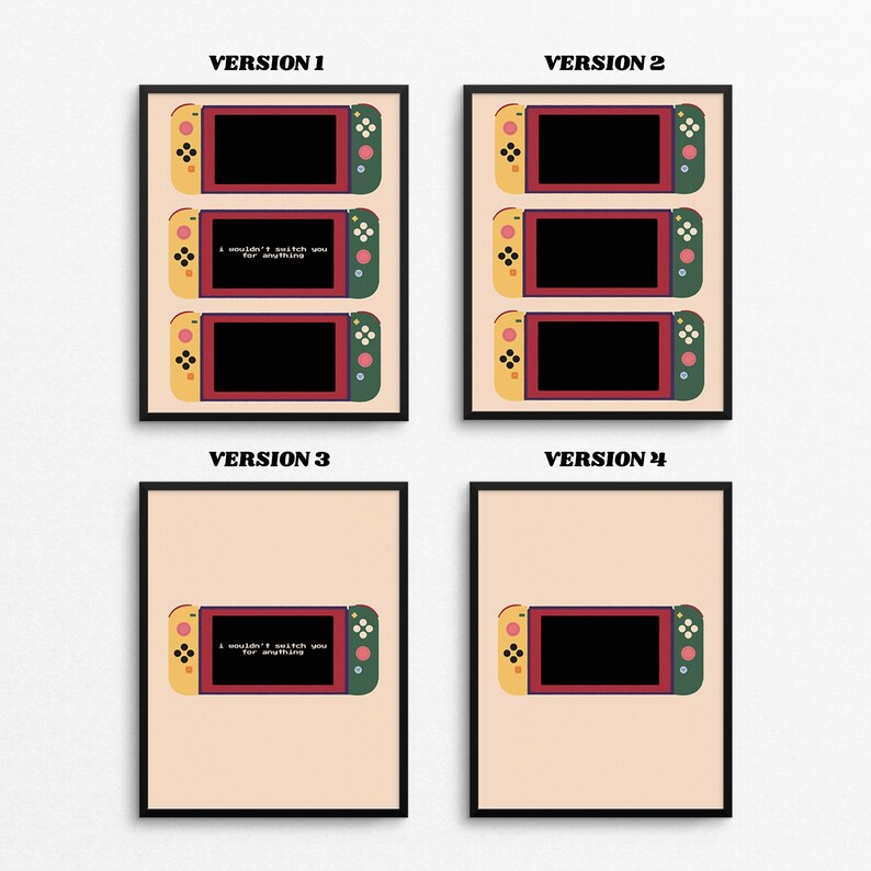 SWITCH YOU Art Print Nintendo Switch Art Gaming Art Print Etsy