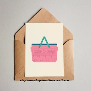 Take it easy - Carte de voeux originale sur le thème de l'été, jolie carte A2 pour les amateurs de plage, carte rétro cool, carte A2 pour toutes les occasions