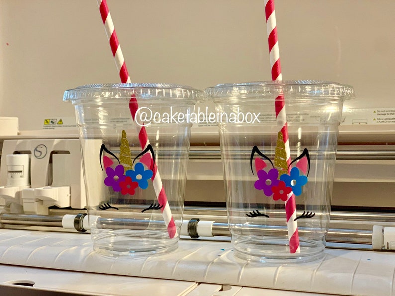 Unicorn plastic cups unicorn party cups unicorn party cups Etsy