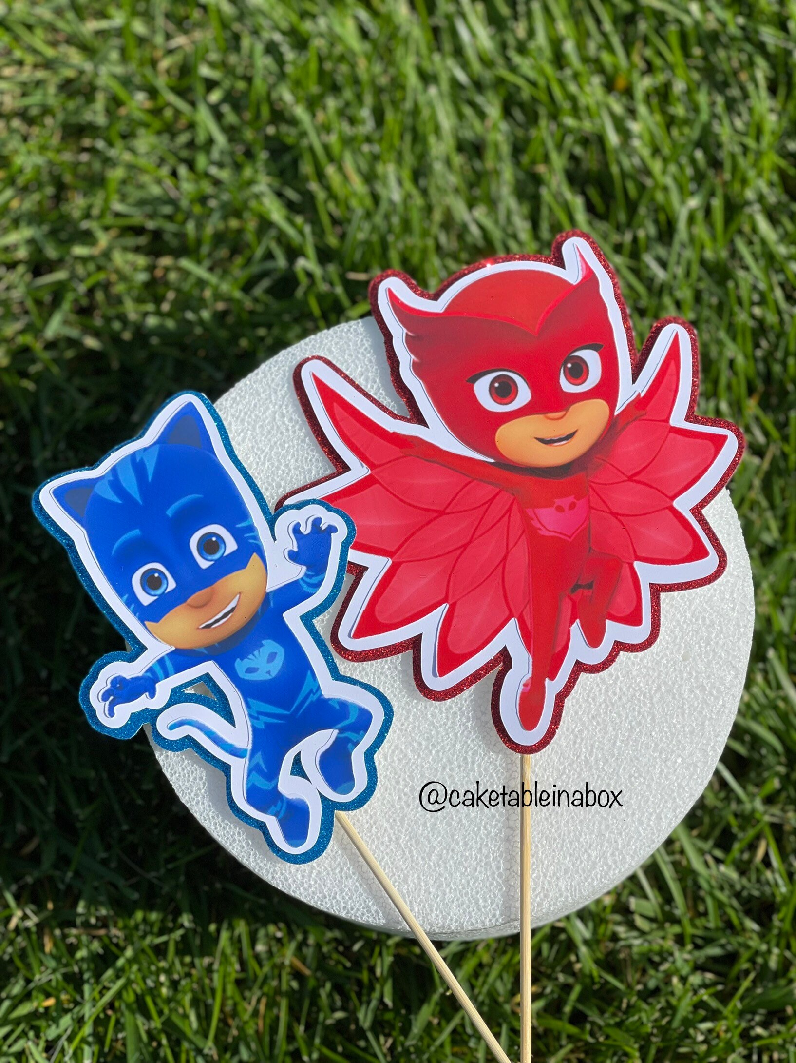 Pj Masks Cut Outs Pj Masks Centerpieces Pj Maskspj Masks Etsy
