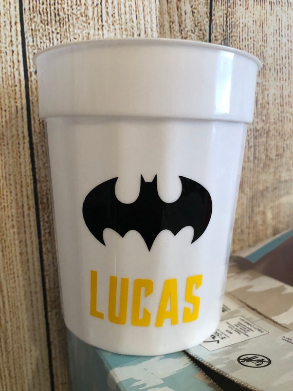 Batman Cups Batman Party Batman Birthday Batman Favors Etsy
