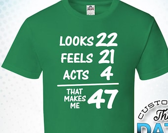 47th Birthday Gift Fun Themed Mens T-Shirt IT TOOK ME 47 YEARS Forty Seven