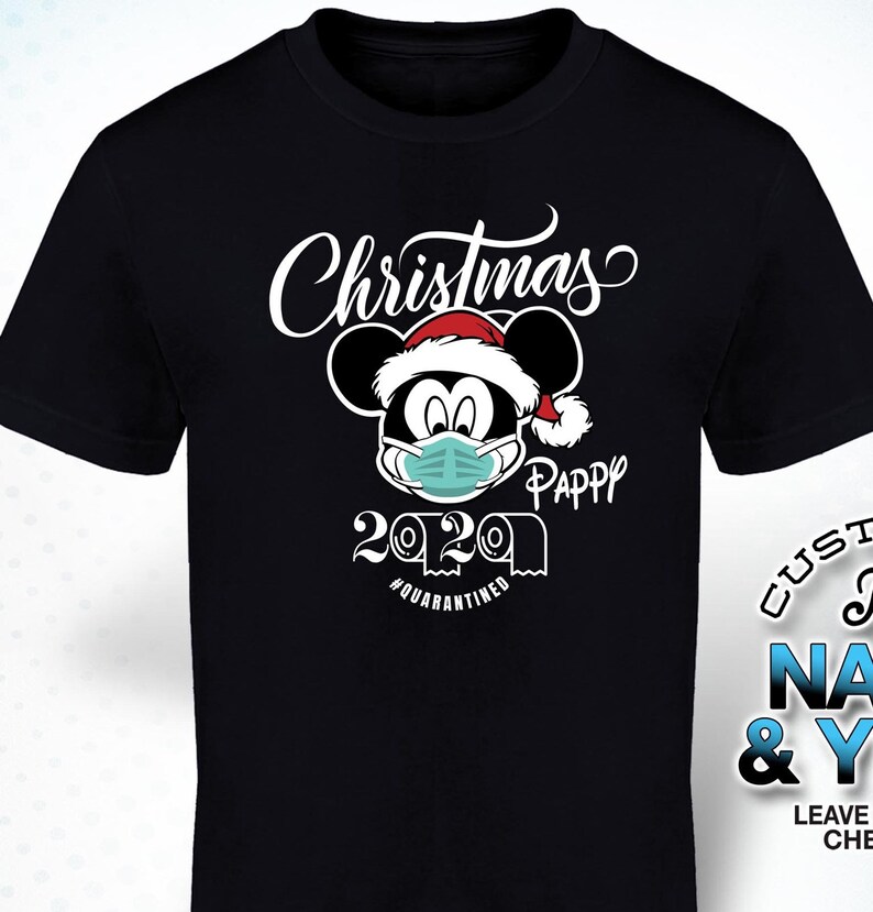 Quarantined Pappy Mickey Christmas 2020 Pappy Gift Idea Pappy Quarantine Pappy Tshirt Pappy Gift Baby Shower Funny Pappy