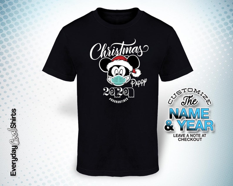 Quarantined Pappy Mickey Christmas 2020 Pappy Gift Idea Pappy Quarantine Pappy Tshirt Pappy Gift Baby Shower Funny Pappy