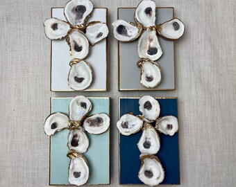 Oyster Cross on Wood