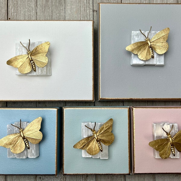 Butterfly crystal canvas