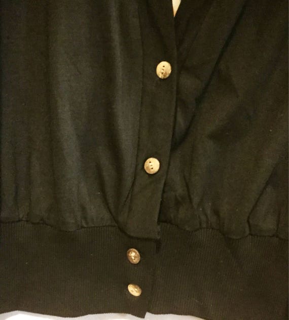 Black Floral Cardigan Sweater-Shacket-Jacket-Coat… - image 5