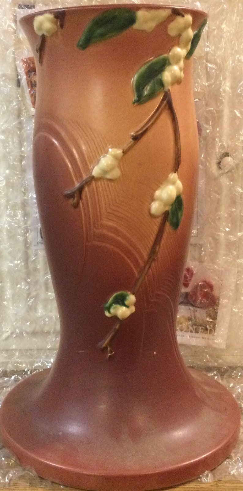 1940s Roseville Pedestal Jardiniere Stand BROKEN Pink | Etsy