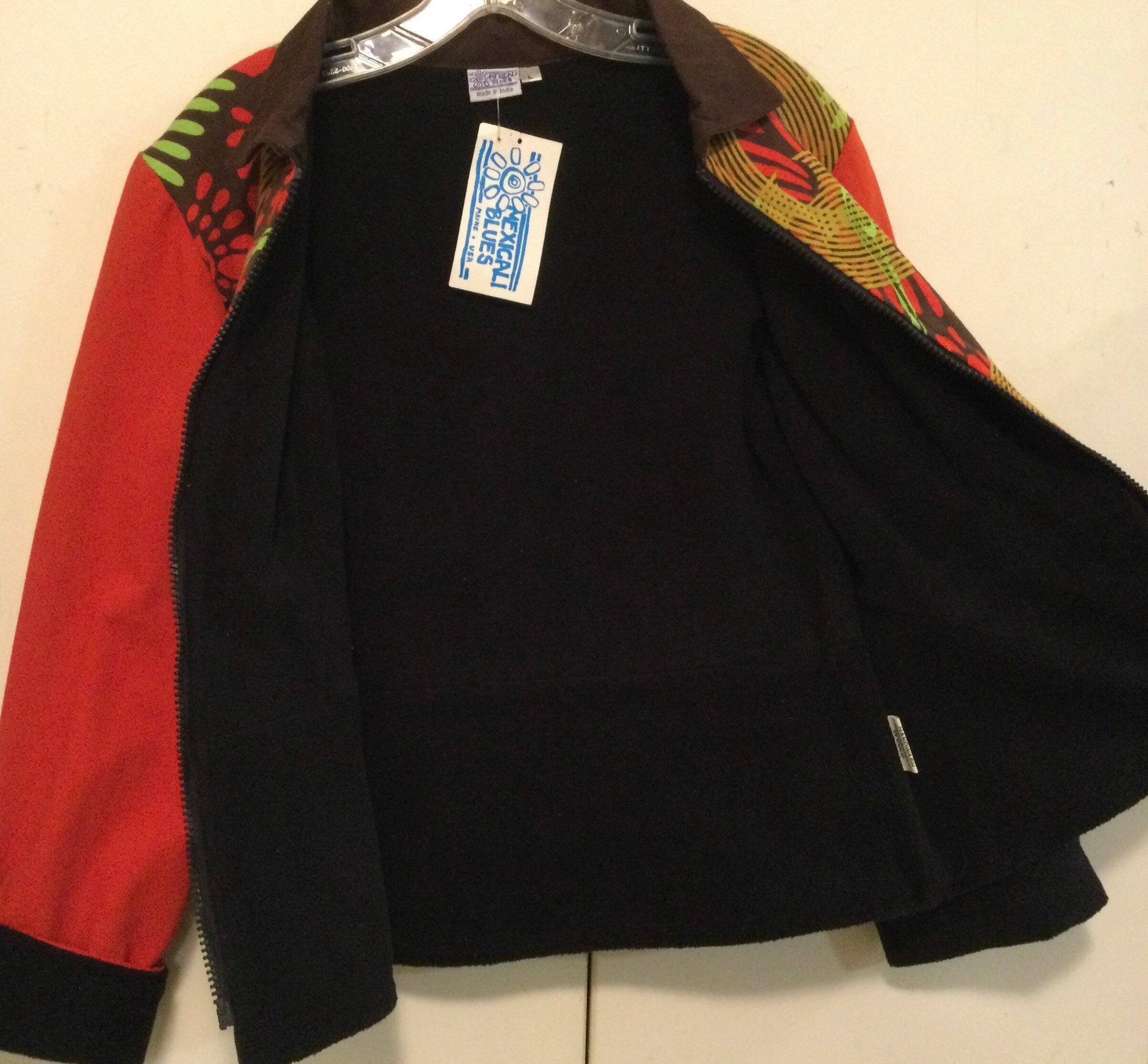 Reversible Fleece Jacket-shacket-coat/mexicali Blues/nwt
