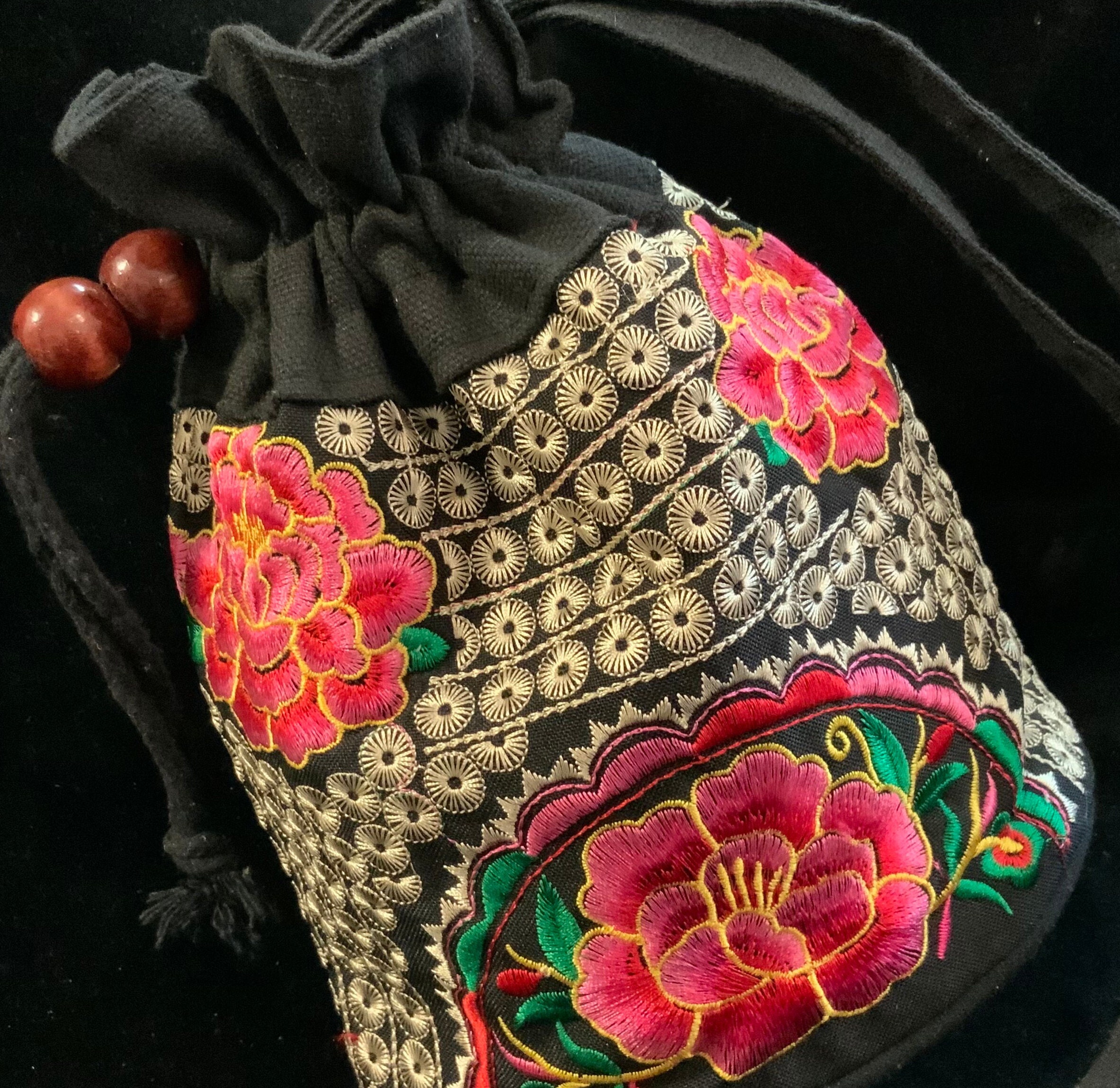 Embroidered Bucket Bag - Etsy Embroidered Bucket Bag - Etsy