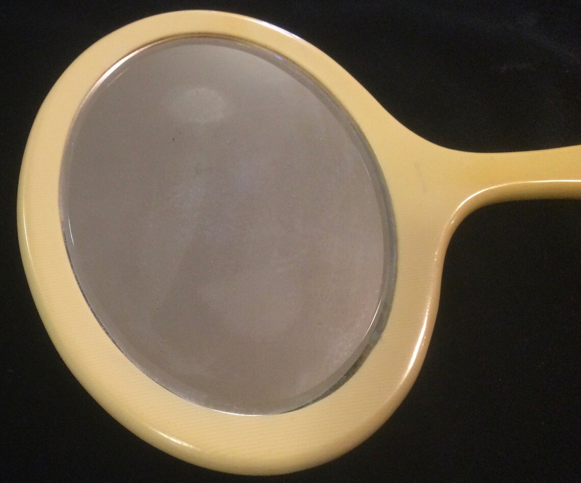 Celluloid HandMirror/Looking Glass Ivory Pyralin Etsy