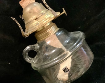 Mid-century Brass Genie Oil Lamp Aladdin Lamp Classic With Wick