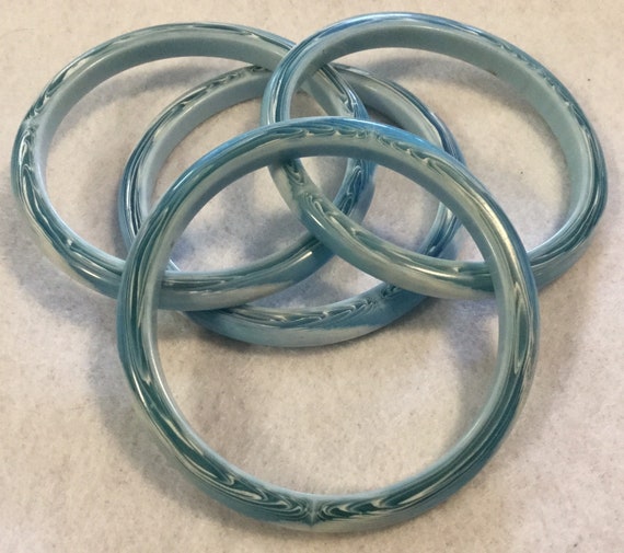 1960s Bangle Bracelet SET/Lucite-Plastic-Acrylic/… - image 3