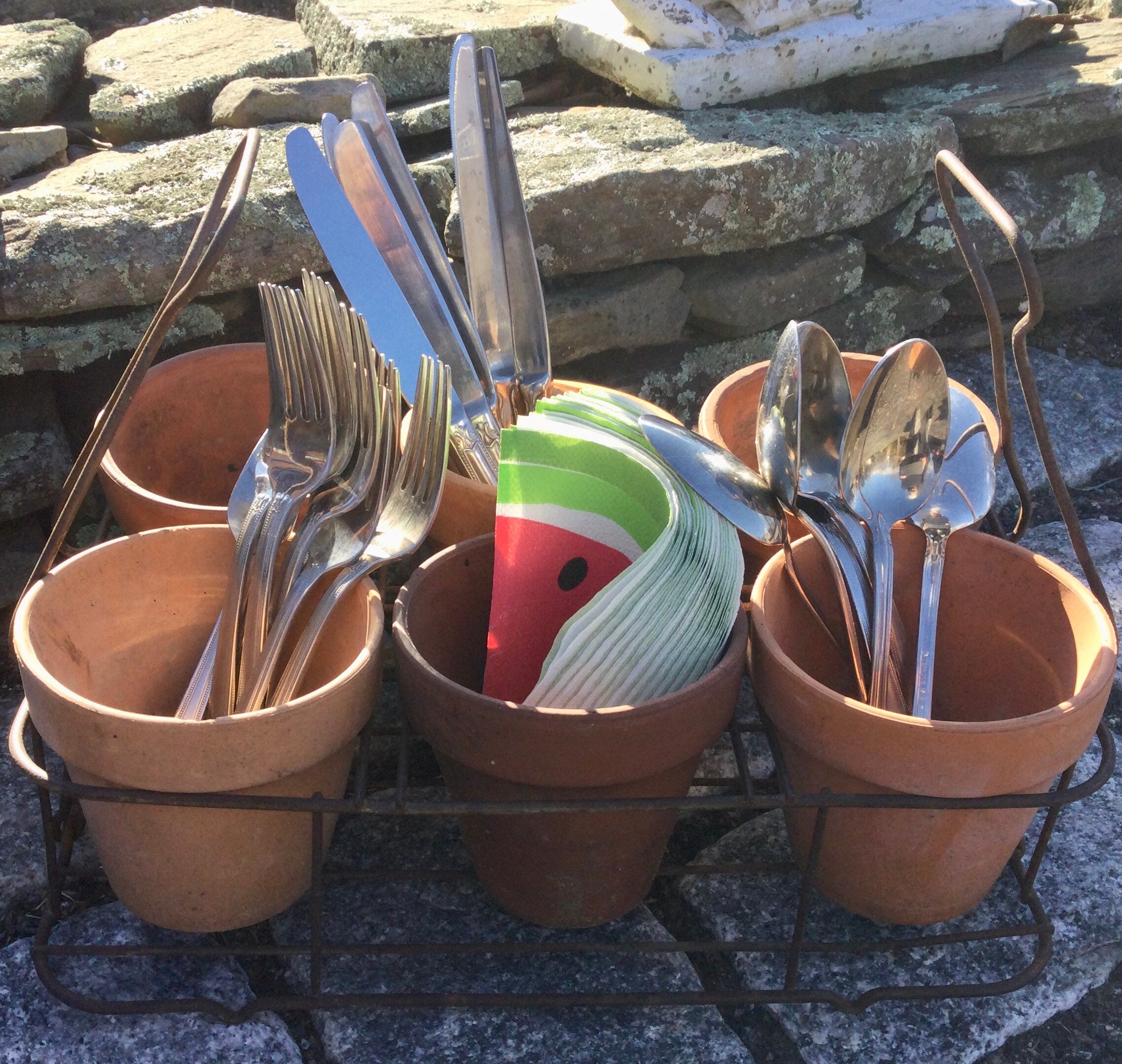 Wire Canning Jar Rack/milk Bottle Carrier/plant Pot Etsy