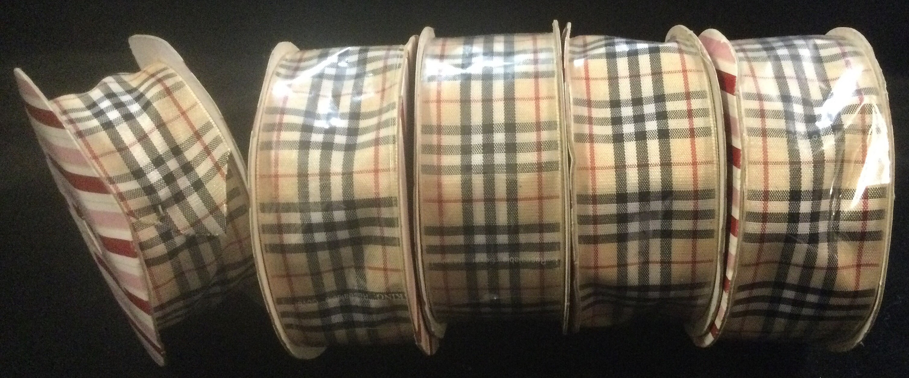 BurberryStyle Plaid Ribbon NovaCheck 43 Yards 1.5 Wide Etsy