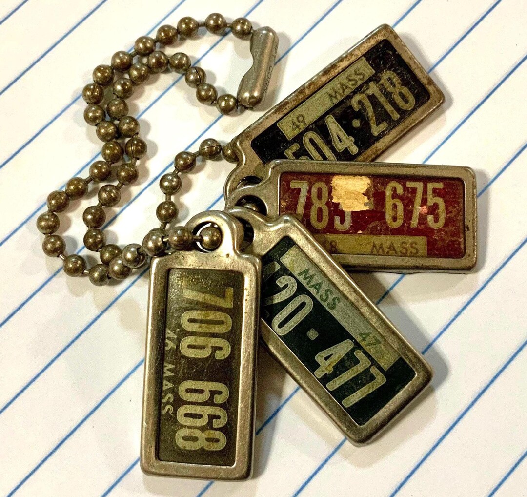 1940s DAV License Plate Set/disabled American Veterans/souvenir